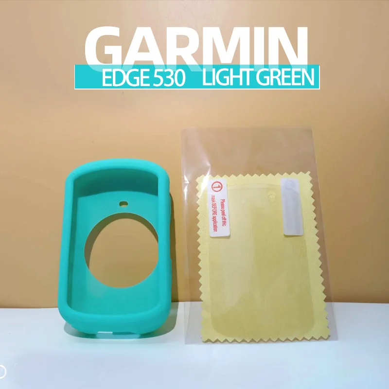 530 Light Green Держатель компьютера велосипеда силиконовый резиновый протектор чехол для велосипеда пленка для экрана для Garmin Edge 530 830 Аксессуары для велосипеда - Цвет: 530 Light Green