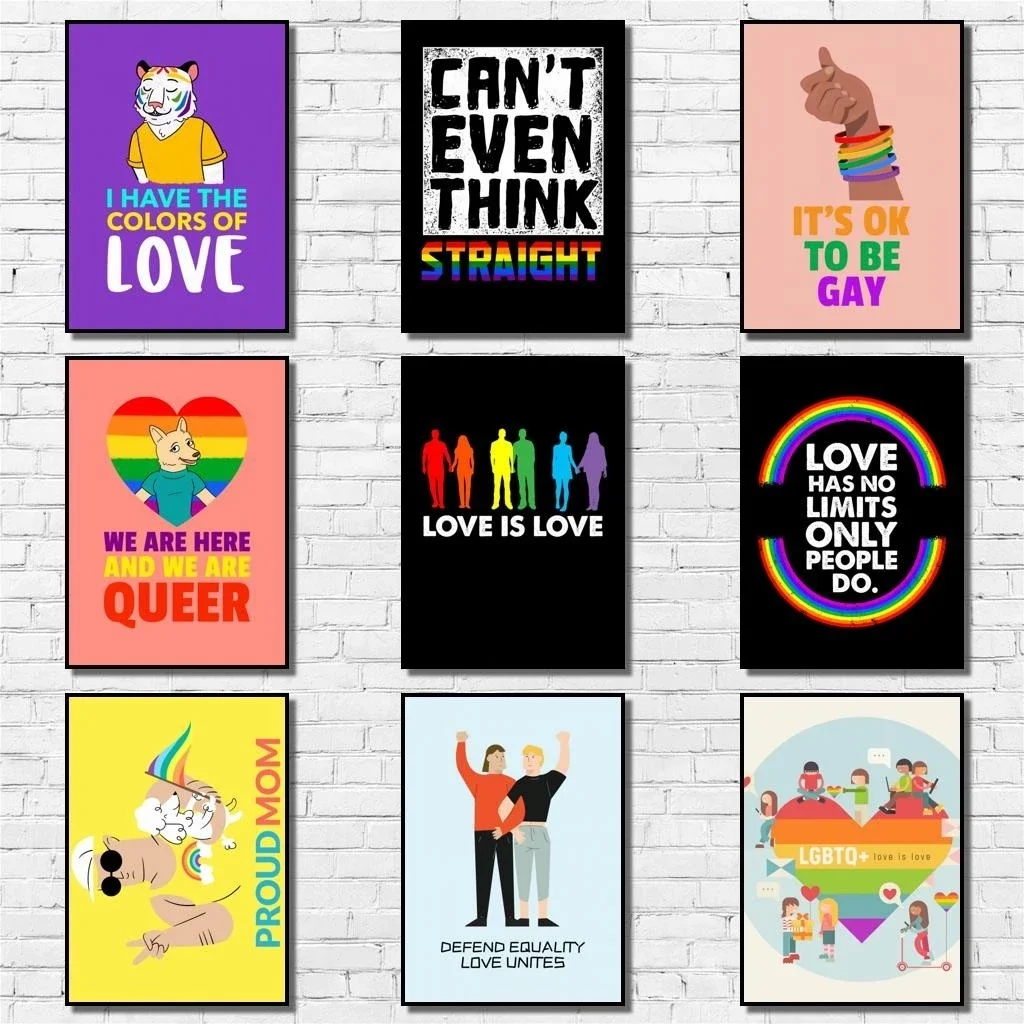 

Постер, Картина на холсте «Love Is Love», настенный постер для кафе, бара