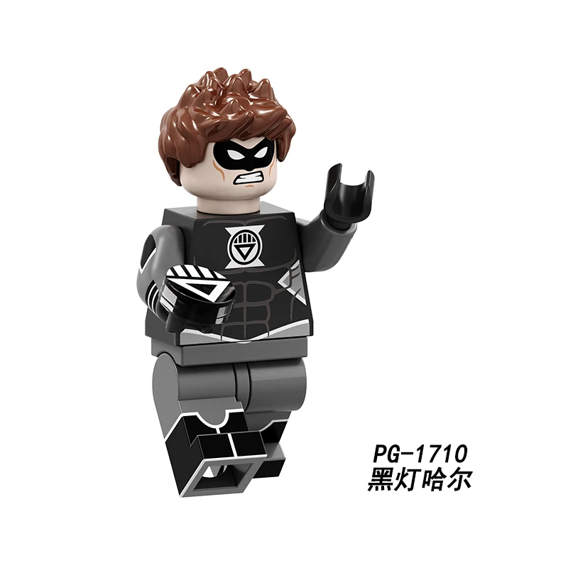 

PG1710 Hal Jordan Building Blocks Black Lantern Corps Aquaman Bricks Mini Martian Manhunter Black Figures Toys For Children