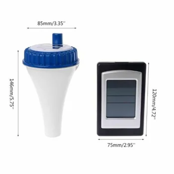 

Wireless Thermometer Receiver Pool Sensor Transmitter Floating SPA Practical