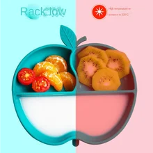 Assiettes à dîner en Silicone pour bébé, assiettes à grille tout en un pour bébé, bols alimentaires complémentaires pour enfants, produits pour mères et nourrissons 