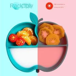 Assiettes à dîner en Silicone pour bébé, assiettes à grille tout en un pour bébé, bols alimentaires complémentaires pour enfants, produits pour mères et nourrissons 