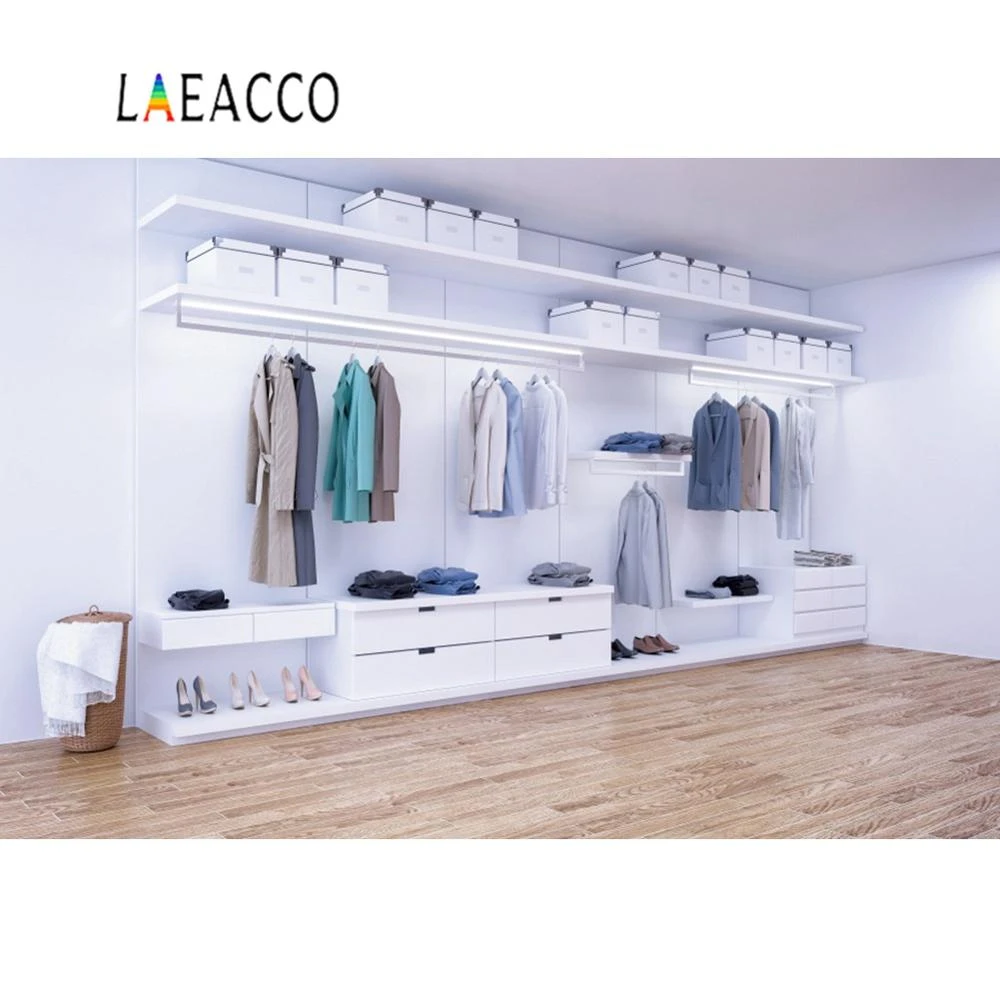 Laeacco Fondo De Vinilo Para Fotografia Fondo De Estudio Fotografico Moderno Para Sala De Estar Armario Vestidor Interior Fondo Aliexpress