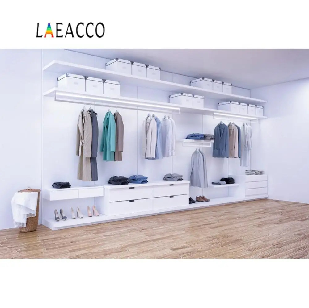Виниловый фон Laeacco для фотосъемки в современном стиле гостиной гардероба