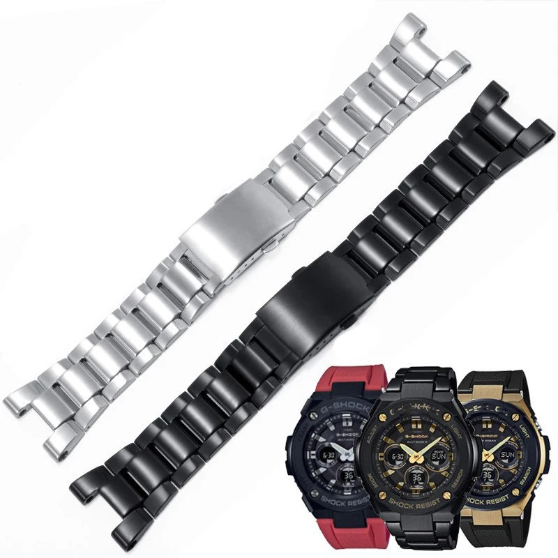 Ремешок для часов из нержавеющей стали Casio G-SHOCK зубчатый стальной ремень GST-210D