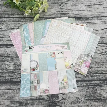 24 sheets 6"X6"The Swallow Pattern Creative Scrapbooking paper pack handmade craft paper craft Background pad 1