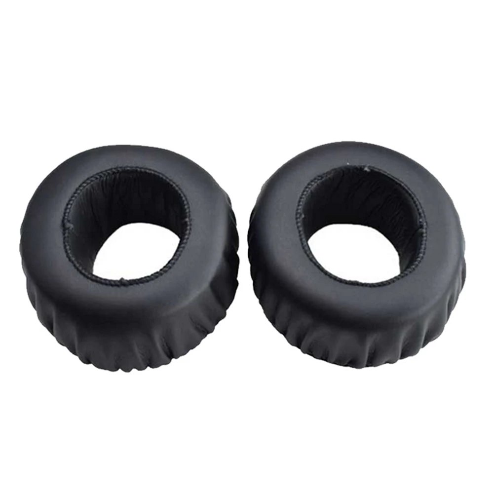 1pair Protective PU Leather Audio Wired Headphones Ear Pads On Ear Cushion Soft Replacement Parts Cover Round For Sony MDR XB500
