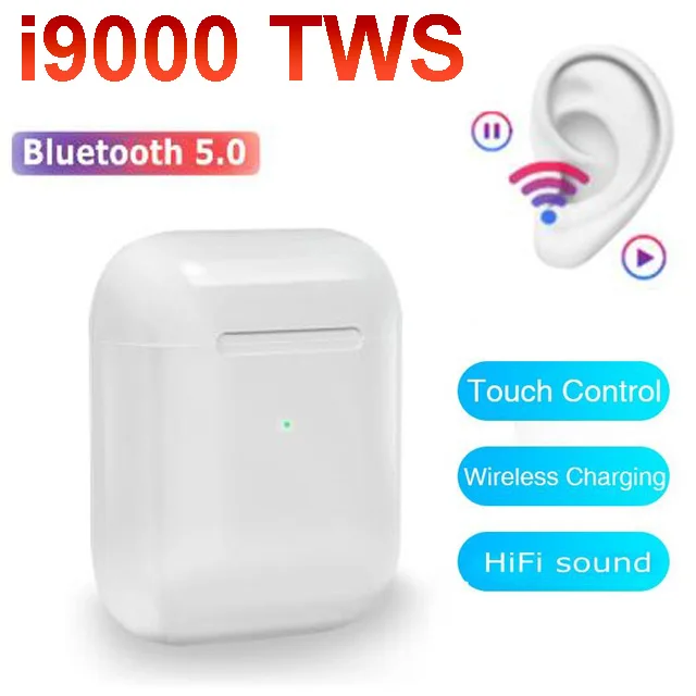 

1:1 i9000 TWS Wireless Earphone 8D Super Bass Bluetooth 5.0 Earphone Sport Earbuds Headset for iphone Android cellphone computer