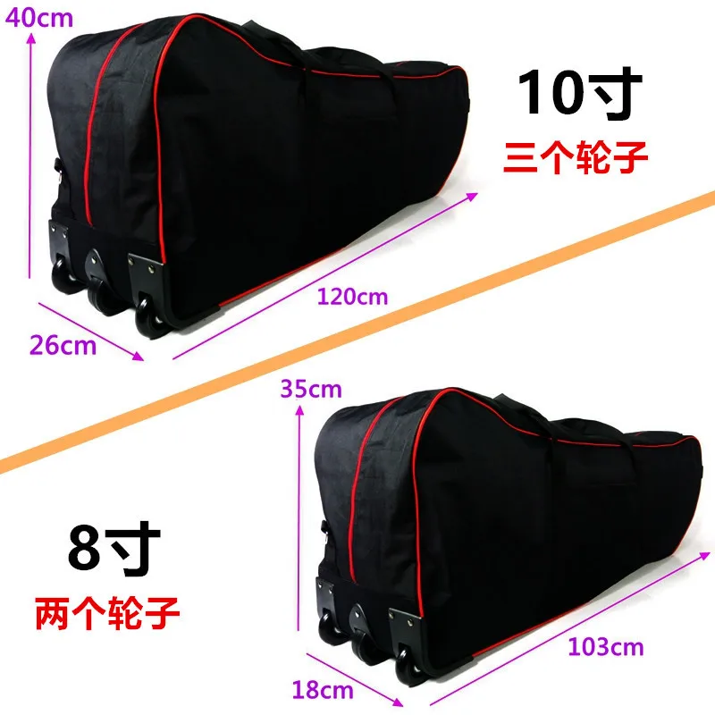 

8-Inch 10-Inch Folding Electric Wheels for Bike Packet-Bike Packet Foldable Bag with Scooter Backpack