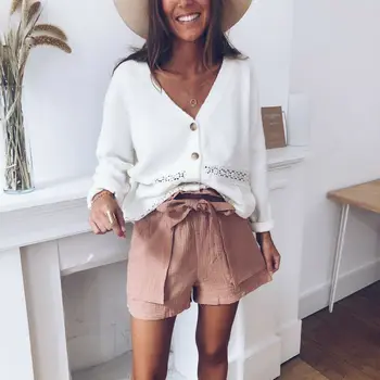 

Women New Spring Autumn 2019 Female Knit Cardigan Sweater Coat Short Female Little Shawl Knitted Jacket Elegant Female Sweaters