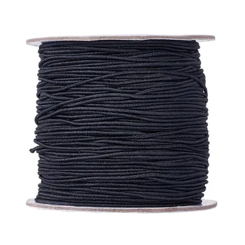 

1mm 2mm Round Elastic Cord Rope Thread with Nylon Outside and Rubber Inside for Jewelry Making Band Elastic Line DIY Sewing