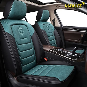 

KADULEE leather car seat covers For nissan qashqai almera note x-trail leaf patrol y61 juke leaf teana navara rogue car seats