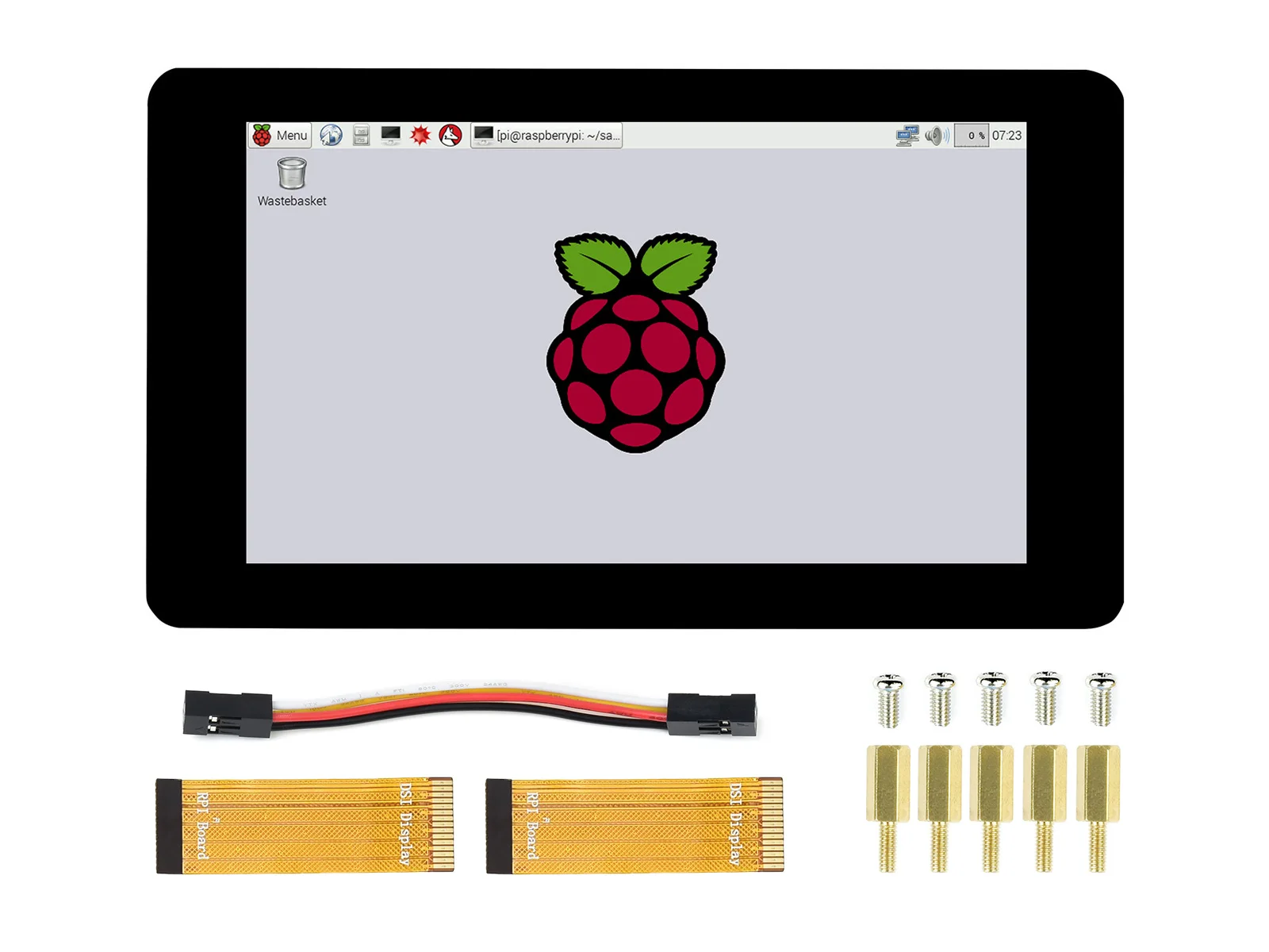 Waveshare 7inch Capacitive Touch Ips Display For Raspberry Pi, 1024×600, Dsi Interface Lcd