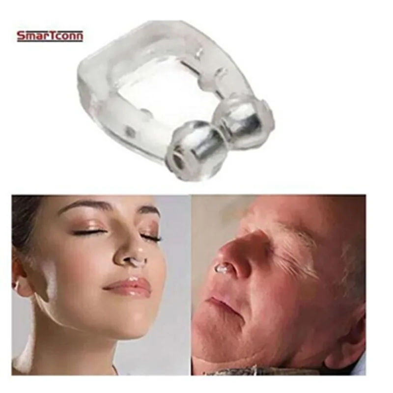 New Silicone gel powerful magnetic rest anti snore snoring nasal stopper therapy sleep aid device bruxismo cpap machine