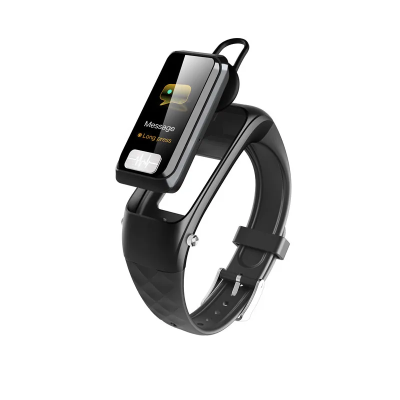 

H207 2 in 1 bluetooth earphone smart bracelet watch fitness tracker activity watches health smart bracelet blood pressure D30