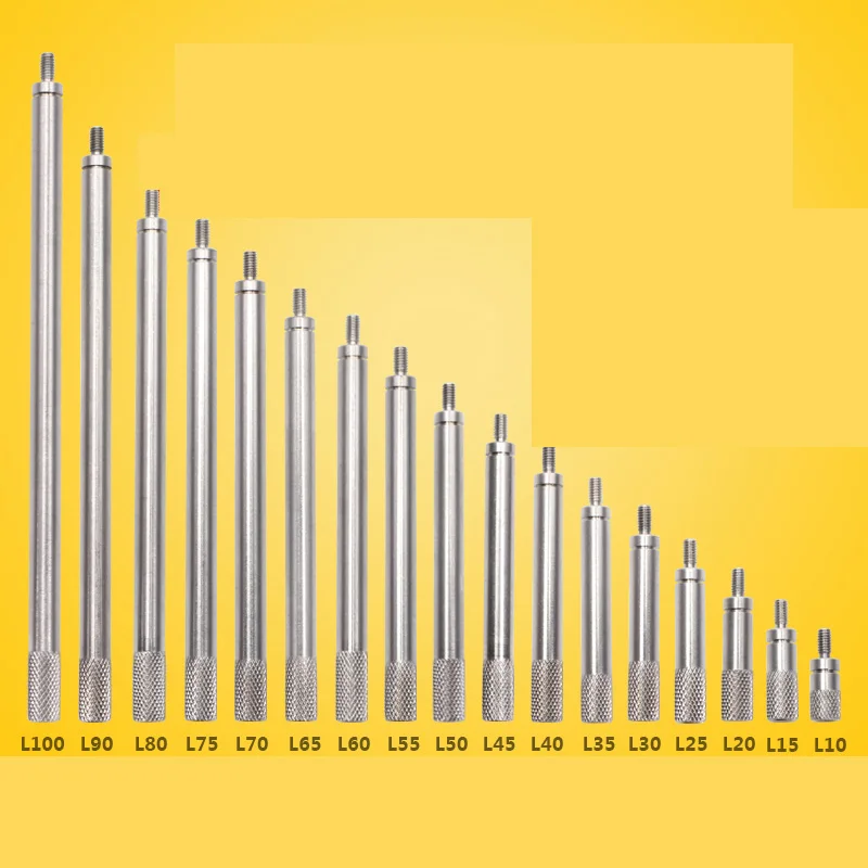 SYLMOS универсальный тип индикатор циферблата зонд более длинный соединительный стержень удлинитель M2.5 от L 10 до 100 мм 17 шт. в общей сложности