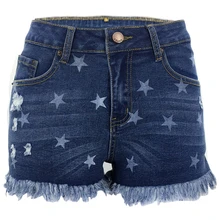 

Women Sexy Print Tassel High Waist Hole Ripped Shorts Blue Fashion Casual Plus Size Denim Shorts Y2k Summer Denim Short Jeans