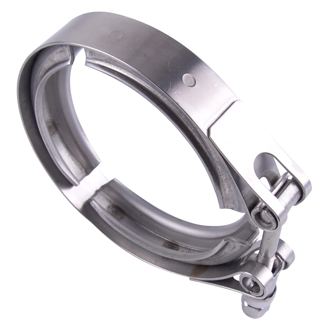 Beler Silver 2,7" Нержавеющая сталь 304 V-Band фланцевый зажим для турбо выхлоп вниз трубы Универсальный