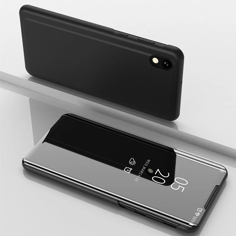 Black Вид умный зеркальный флип-чехол для huawei Honor 20 9X Pro 20 20i 10i 9i V10 играть 9X 8C 8A 8S вид 20 Примечание 10 Коврики 8 9 P9 плюс Чехол - Цвет: Black