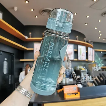 

1Pcs 570ml Water Bottle Outdoor Sport Space Cup Travel My Drink Bottle Portable Leakproof Plastic Milk Fruit Gym Bottles