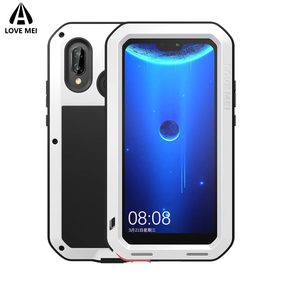 Металлический защитный чехол Love Mei для huawei P20 Lite(Nova 3E), Алюминиевый противоударный водонепроницаемый чехол для huawei Nova 3E(P20 Lite