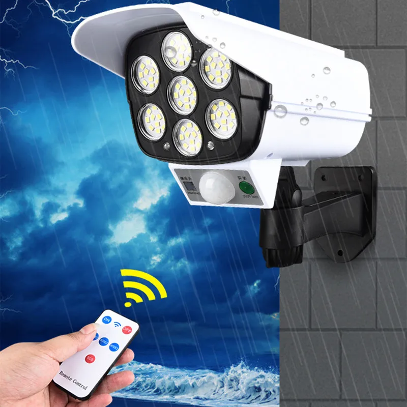 Lampe solaire LED avec caméra de surveillance et détecteur de mouvement