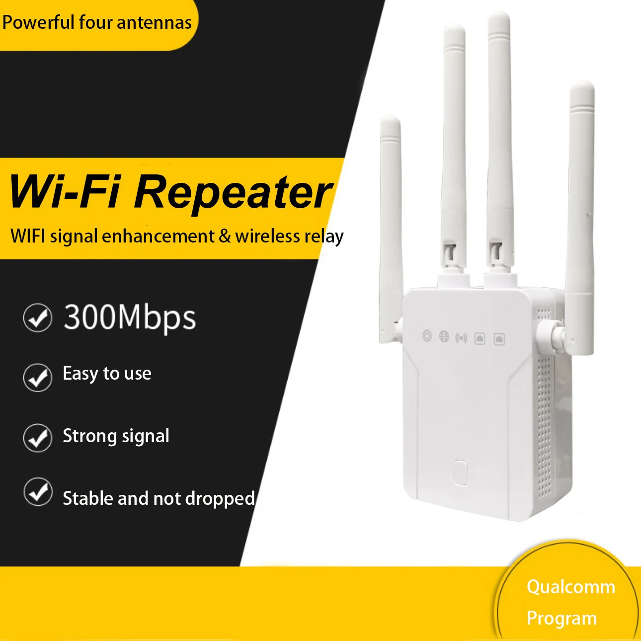 Беспроводной Wi-FI ретранслятор расширитель диапазона частот 300 Мбит/с сетевая