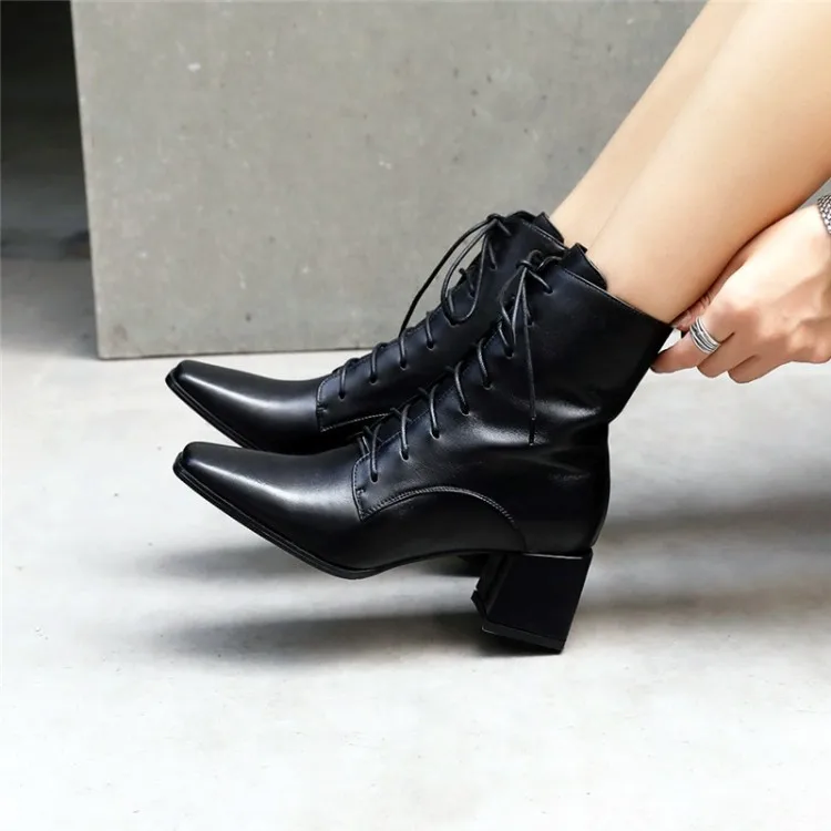 

Tanariya New Arrival Shoes woman Boots women Autumn/winter 2019 boots with thick heels