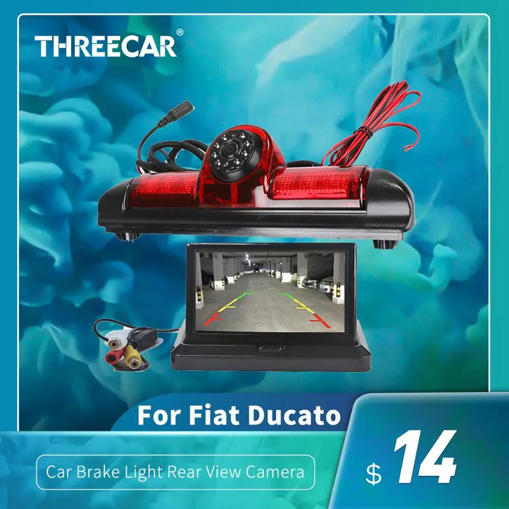 Автомобильный стоп-светильник ночного видения камера заднего вида для Fiat Ducato X250