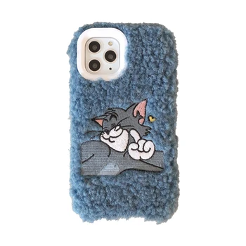 

C169-1039 winter case for iphone 11 pro max velvet banck covers