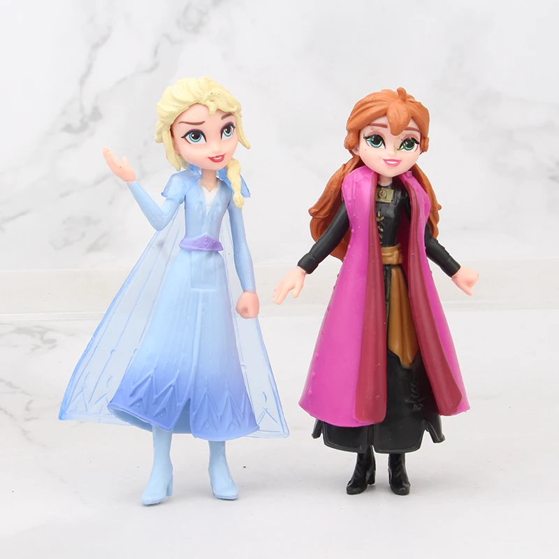 Новейшие фильмы Disney Frozen 2 5 11 см принцесса Эльза Анна Кристофф Свен Олаф Аниме ПВХ