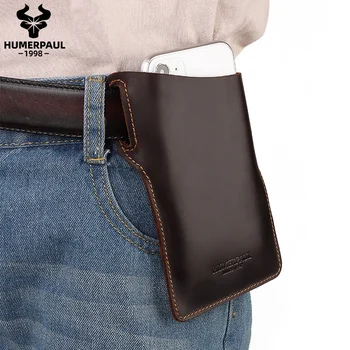 

2020 Men Waist Belt Bag Small Cell Phone Bag for tellphone Leather Leg Running Male Fanny Pack Personal Pocket Handbag