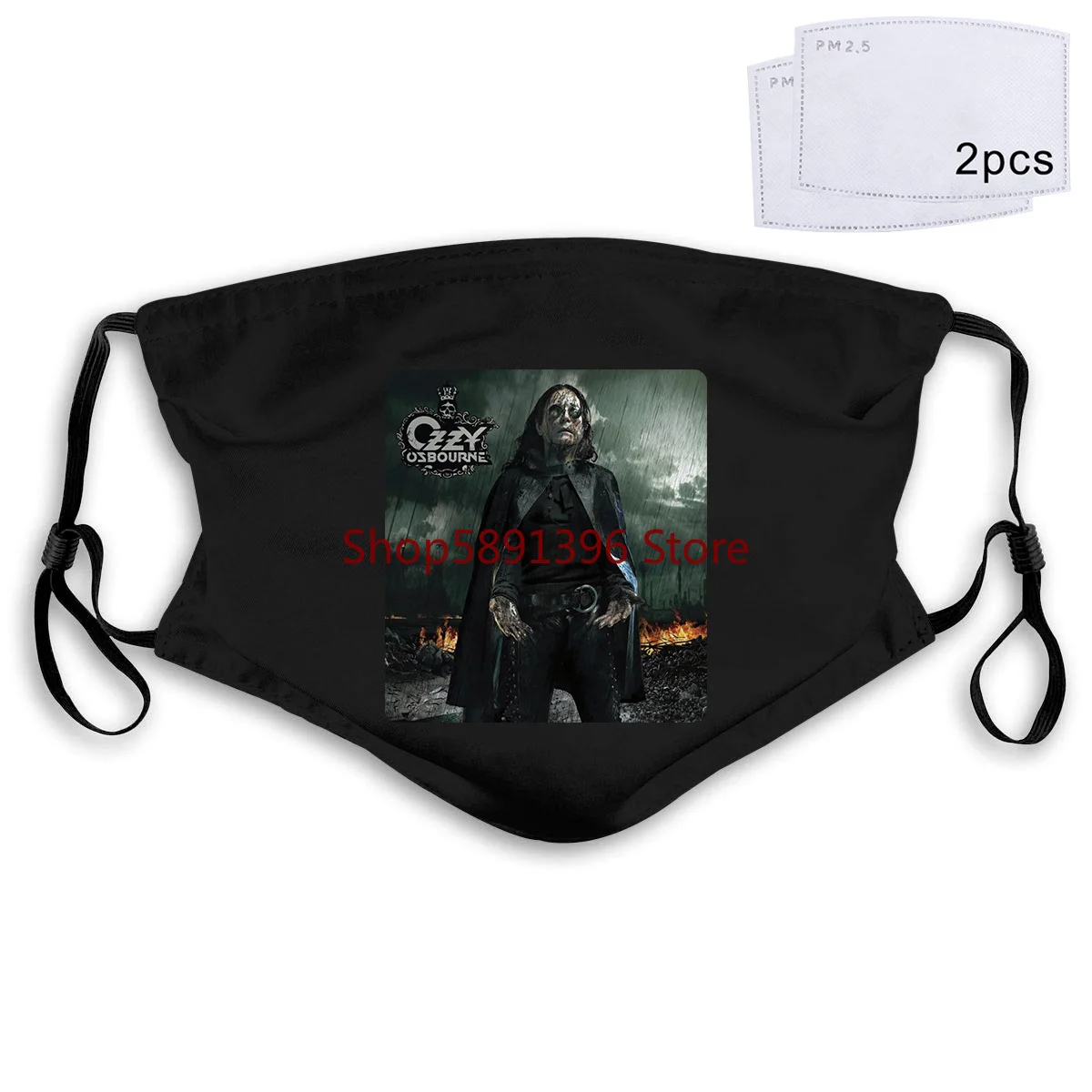 Ozzy Osbourne Black Rain Tour 2007 Mask New Merch | Аксессуары для одежды