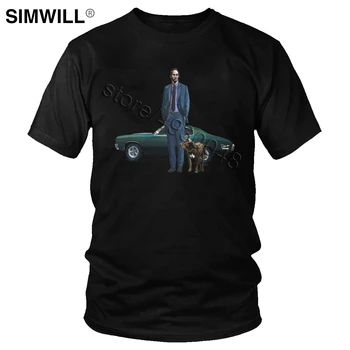 

Fashion John Wick T Shirt Men Cotton Pitbull Dog T-Shirt Short Sleeve Keanu Reeves Movie Tshirt Extra Large Summer Tee Tops Gift