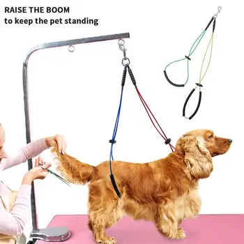 

Pet Grooming Loop Stainless Steel Dog Cat Table Arm Body Holder Rope Harness For Pet