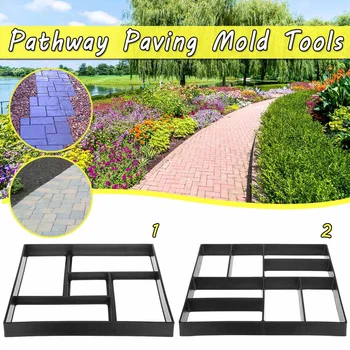 

Pathway Stone Mold Tools Concrete Pathmate Paving Sidewalk Patio Garden Walk Maker Mould DIY Stone Plastic Mold