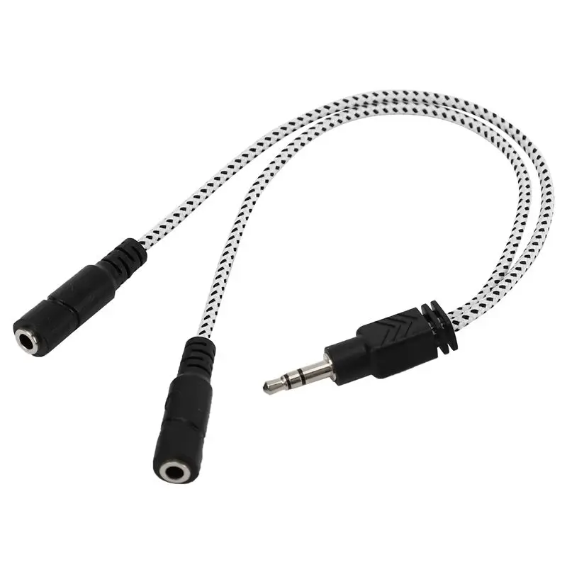 New-3.5mm 1 in 2 Couples audio Cable High Quality Headset Headphone Splitter for Tablet Notebook Phone aux Extension | Электроника