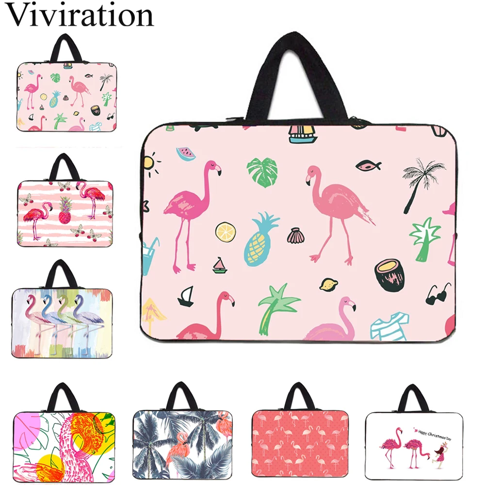 Flamingo Laptop Sleeve For Apple Macbook Air Pro Retina 11 12 13 15 Laptop Bag 10.1 13.3 14.1 17 Notebook Case Tablet Women Bags