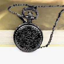 Модные винтажные Ретро бронзовые Кварцевые карманные часы Подвеска цепочка Ожерелье Подвеска с цепочкой подарки художественные коллекции подарки#10