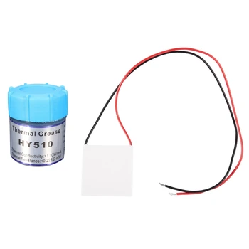 

SHGO HOT-1 Pcs Heatsink Thermoelectric Cooler Peltier Cool Plate Module 12V 6A 72W & 1 Pcs HY510 10G Grey Thermal Conductive Gre