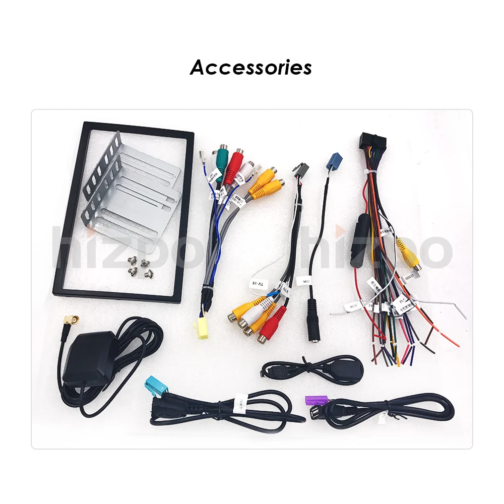 Best Hizpo 6.2 inch QUAD CORE 2DIN Car Navgation Radio For Universal Radio Nissan Mirror Link Steering Wheel Control GPS 1080P RDS EQ 27