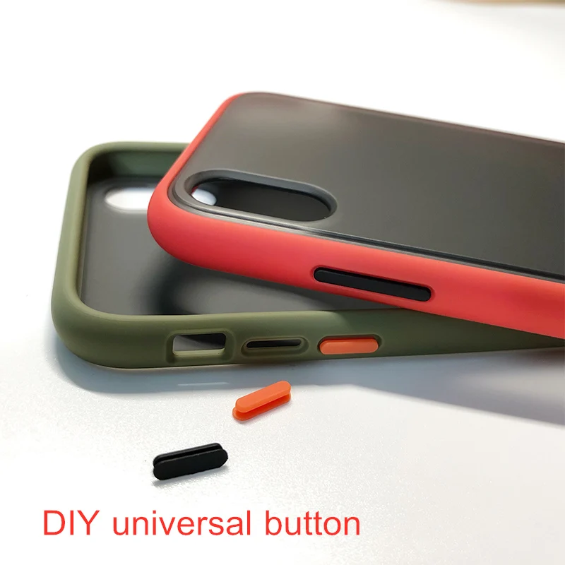 For iPhone Individual buttons contrast frosted case for DIY universal botton iphone 11 Pro Max X XR 7 8 Plus armor | Мобильные