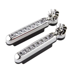 Phares de voiture à 8 LED, 1 pièce, sans alimentation externe, énergie éolienne, éclairage de jour 