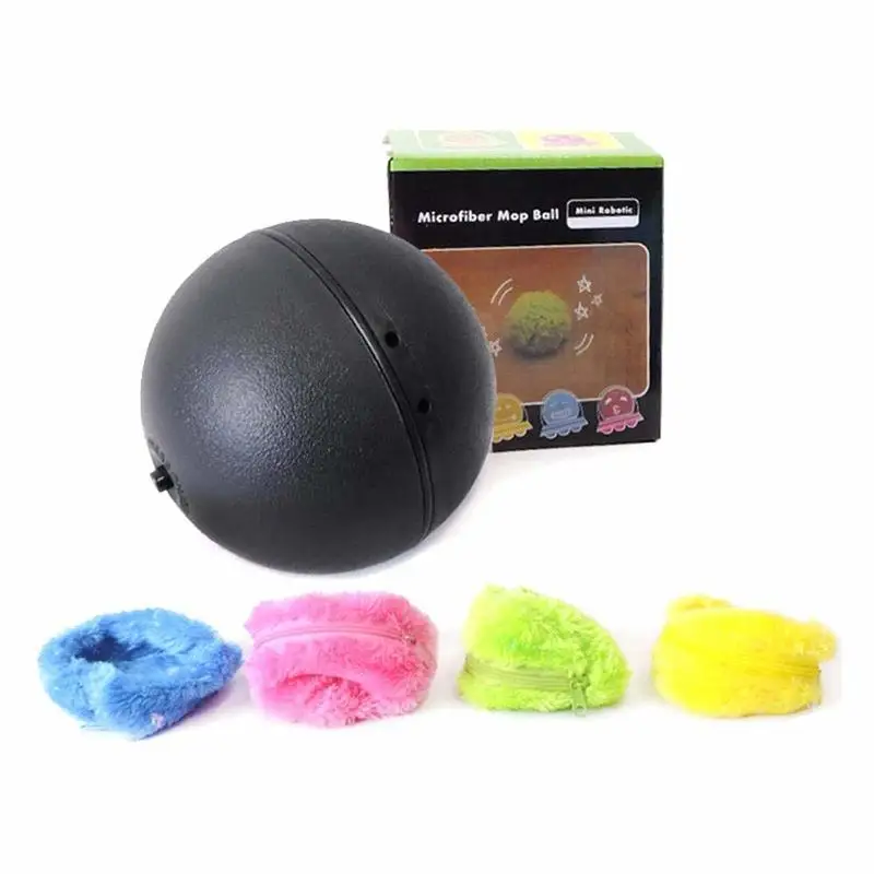 

New Dog Cat Pet Interactive Toy Mop Robot Ball Practical Magic Toy Nontoxic Safe Automatic Roller Ball Magic