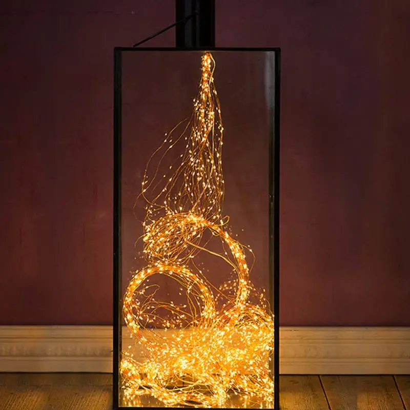 Vintage String Lights Decorative Waterfall LED Christmas Branches Lamp Home Wedding Decoration