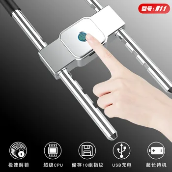 

U-lock Shop Door Mortise Lock Two-door Anti-Theft Lock Household Commercial Use Anti-Cut Anti-Theft U-lock