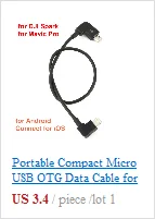 Портативный компактный микро USB кабель для передачи данных OTG кабель для Android для подключения данные IOS передачи сигнала для DJI Spark и Mavic Pro