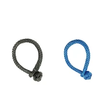 2 шт. веревка, синтетические мягкие петли для внедорожника, яхты, ATV UTV парусник, прочность на разрыв 12, 125Lbs, серый и синий