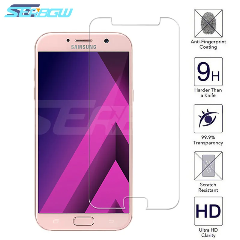 

9H Protective Glass For Samsung Galaxy A3 A5 A7 2015 2016 2017 A6 A8 Plus A9 2018 Screen Protector 9H 2.5D Tempered Glass