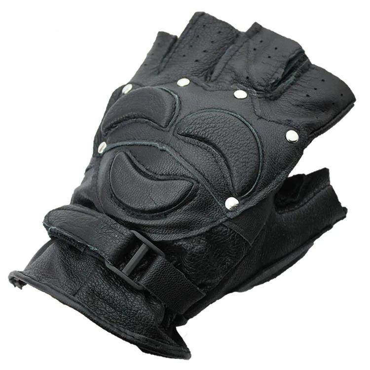 

Men's Sports Protection for All Black And White with Pattern Faux Deerskin Beat Glove (Iron Nail-) Three Style